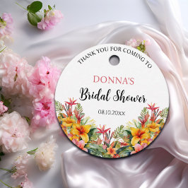 Tropisch Luau Hawaiiaans Vrijgezellenfeest Bedankjes Labels