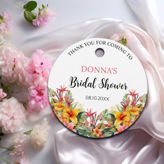 Tropisch Luau Hawaiiaans Vrijgezellenfeest Bedankjes Labels