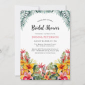 Tropisch Luau Hawaiiaans Vrijgezellenfeest Kaart (Voorkant)