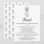 Tropisch Luau Verlovingsfeest Uitnodiging (Voorkant / Achterkant)