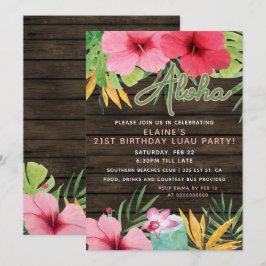 Tropisch LUAU Volwassenen Verjaardagsfeestje Kaart