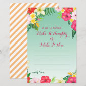 Tropisch Luau Vrijgezellenfeest Game PRINED (Voorkant / Achterkant)