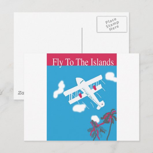 Tropisch  luchtvervoer briefkaart (Voorkant / Achterkant)