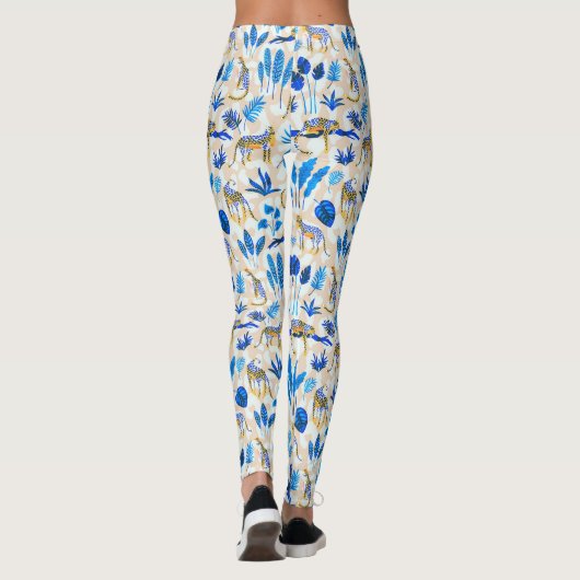 Tropisch luipaard Oerwoud Leggings (Achterkant)