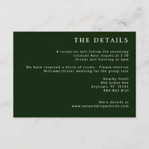 Tropisch Magnolia White Green Red Informatiekaartje