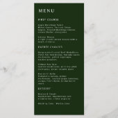 Tropisch Magnolia White Green Red Menu (Voorkant)