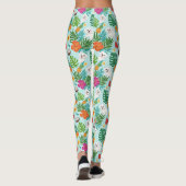 Tropisch Maltezer Hond Strand Sfeer Leggings (Achterkant)