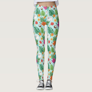 Tropisch Maltezer Hond Strand Sfeer Leggings