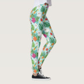 Tropisch Maltezer Hond Strand Sfeer Leggings (Rechts)