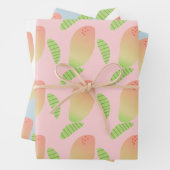 Tropisch Mango Fruit Green Sinaasappel Inpakpapier Vel (In situ)