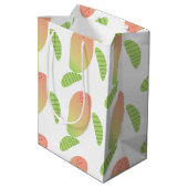 Tropisch Mango Fruit Green Sinaasappel Medium Cadeauzakje (Achterkant Gekanteld)