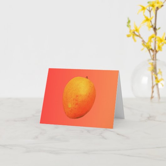 Tropisch Mango Kaart (Gele Bloem)