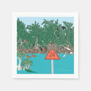 Tropisch Mangroveeiland Servet