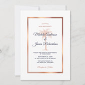 Tropisch marinevat blauw Roos goudpalm Kaart (Voorkant)