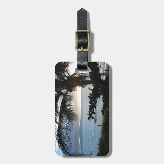 Tropisch Maui, Bagagelabel van de Beekking van Haw (Voorkant verticaal)