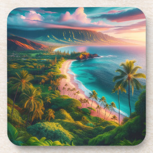 Tropisch Maui-eiland paradijs Bier Onderzetter
