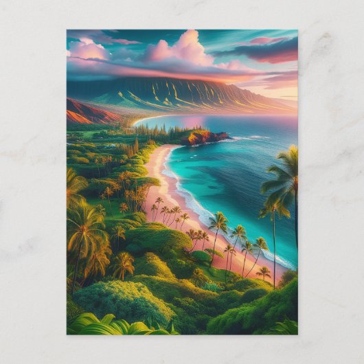 Tropisch Maui-eiland paradijs Briefkaart (Voorkant)