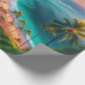 Tropisch Maui-eiland paradijs Cadeaupapier (Hoek)