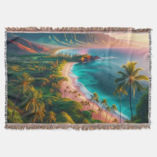 Tropisch Maui-eiland paradijs Deken (Voorkant)