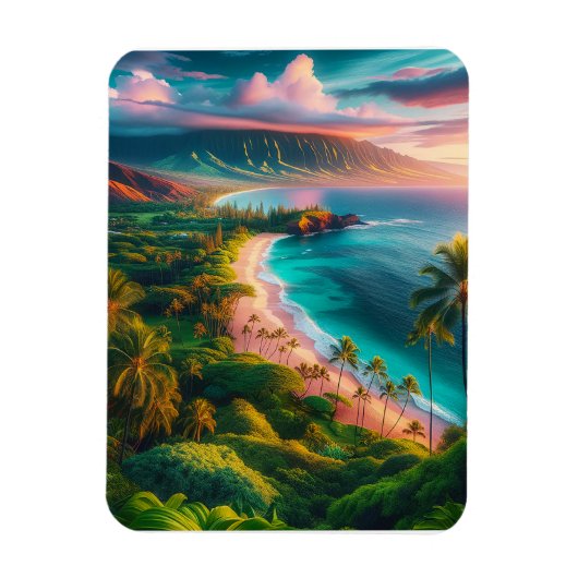 Tropisch Maui-eiland paradijs Magneet (Verticaal)