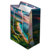 Tropisch Maui-eiland paradijs Medium Cadeauzakje (Voorkant Gekanteld)