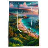 Tropisch Maui-eiland paradijs Medium Cadeauzakje (Achterkant)