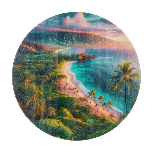 Tropisch Maui-eiland paradijs Snijplank (Voorkant)