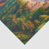 Tropisch Maui-eiland paradijs Tissuepapier (Detail)