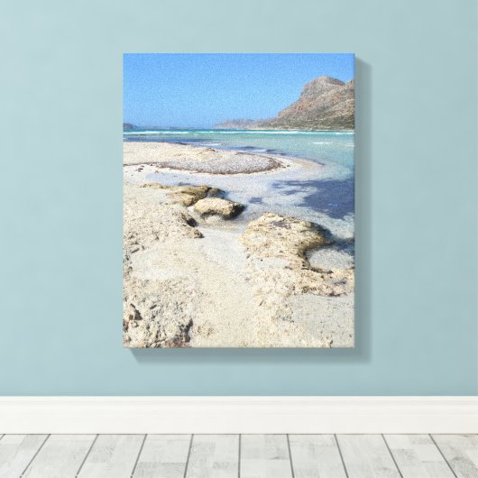 Tropisch mediterraan strand — Afdrukken (Insitu (Houten vloer))