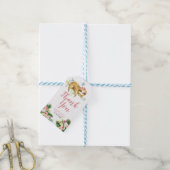 Tropisch meisje luiaard Baby shower dank u Label Cadeaulabel (Met Touw)