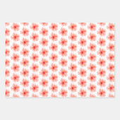 Tropisch meisje Roze Peach Hibiscus Flower Inpakpapier Vel (Voorkant)