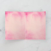 Tropisch meisje Roze Peach Hibiscus Flower Kaart (Binnen)