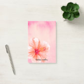 Tropisch meisje Roze Peach Hibiscus Flower Post-it® Notes (Kantoor)