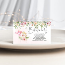 Tropisch meisje safari boeken voor baby ticket informatiekaartje