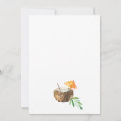 Tropisch Meisjesweekend voor de Bruid Kaart (Achterkant)