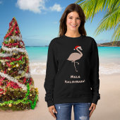 Tropisch Mele Kalikimaka Flamingo Santa Trui
