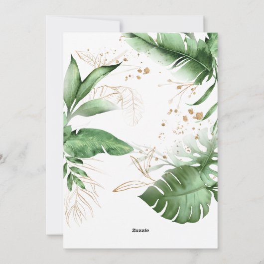 Tropisch Mele Kalikimaka kerstfoto Collage Feestdagenkaart (Achterkant)