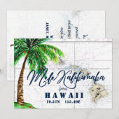 Tropisch Mele Kalikimaka Nautical Kerstmis Feestdagenkaart (Voorkant / Achterkant)