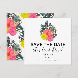 Tropisch met de hand getekende Hawaii-script 'Save