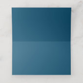 Tropisch Metallic Goud Palm Beach Bruiloft Plaatskaartje (Binnenkant ongevouwen)