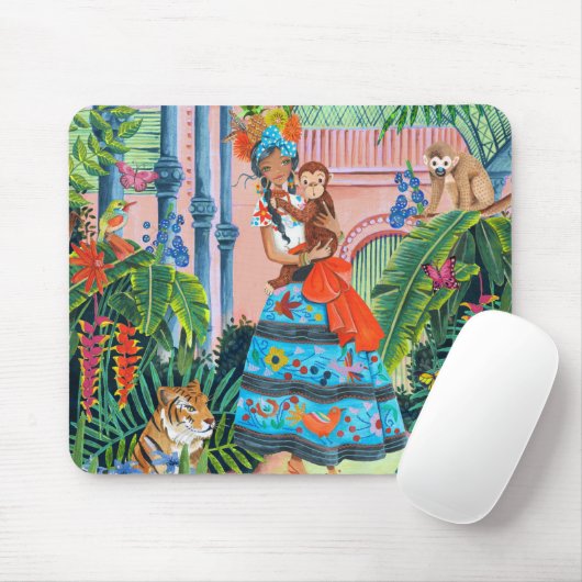 Tropisch Mexicaans meisje | MUISMAT (Met muis)