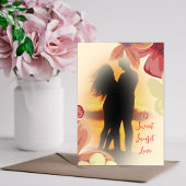 Tropisch Mijn Zonsondergangs Liefde Kaart