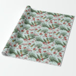 Tropisch Mint Flamingo Bloempatroon Cadeaupapier<br><div class="desc">Dit elegante tropische flamingo-verpakkings papier heeft een bloemmotief van handgetekende roze flamingo's, hibiscus- en jasmijnbloemen, ananassen, bananenbladeren en tropische dranken, allemaal tegen een elegante zachte mint achtergrond.</div>