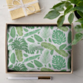 Tropisch modern groen bladpatroon tissuepapier (Geschenk)