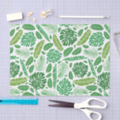 Tropisch modern groen bladpatroon tissuepapier (Craft)