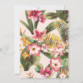 Tropisch | Moderne typografie 30e verjaardag Kaart (Achterkant)