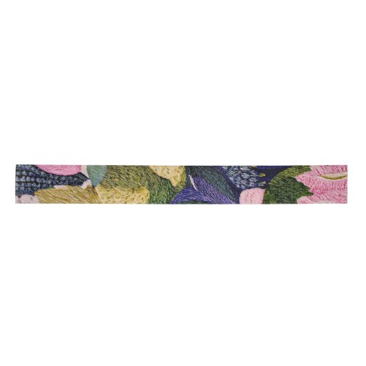 Tropisch Modernisme Bloemenlint Satijnen Lint (Voorkant)