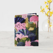 Tropisch Modernisme Wenskaart Kaart (Gele Bloem)