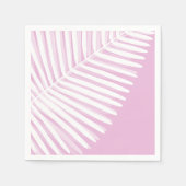 Tropisch monochroom palmblad servet (Voorkant)