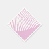 Tropisch monochroom palmblad servet (Hoek)